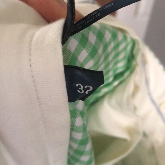 Vintage 1967 Ralph Lauren gingham green Bermuda shorts size 32 - Picture 4 of 9